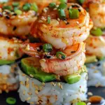SPICY SHRIMP SUSHI STACKS