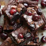 Roasted Cherry Brownies