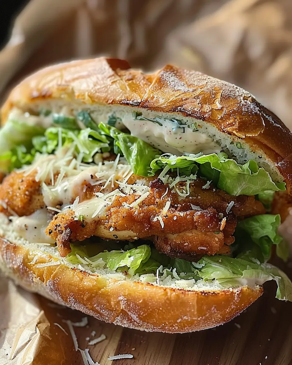Crunchy Chicken Caesar Sandwich: A Delicious Twist with Turkey Bacon