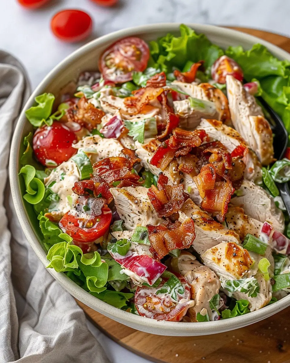 Whole30 BLT Chicken Salad with Turkey Bacon for a Fresh Twist