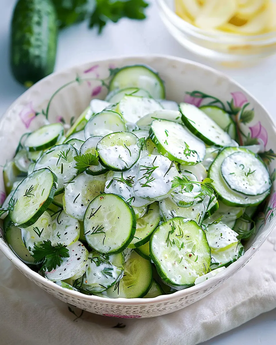 Creamy Cucumber Salad with Turkey Bacon: A Refreshing Delight