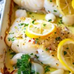 Baked Cod Recipe with Lemon and Garlic