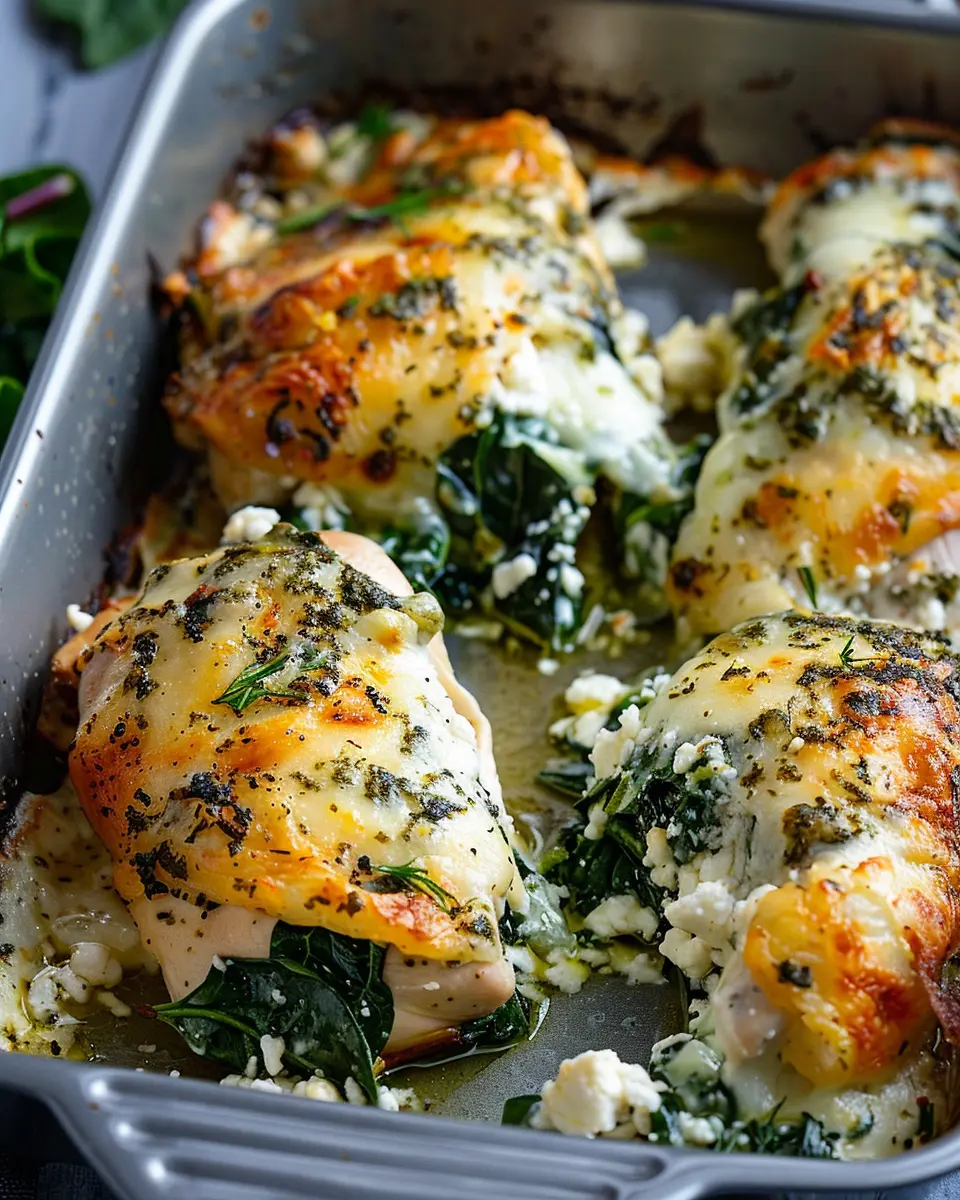 Spinach and Feta Baked Chicken: A Juicy Flavor Explosion