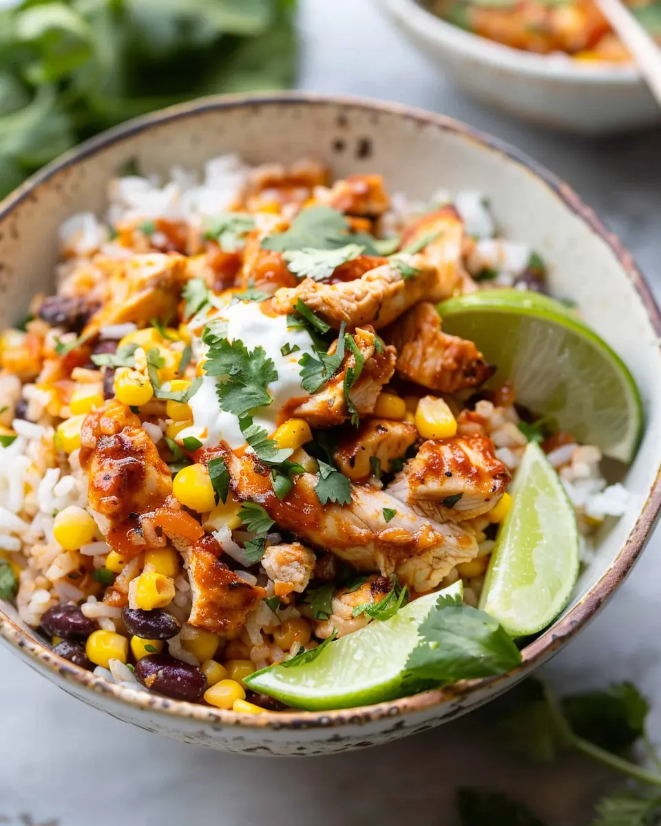 Mexican Street Corn Chicken Rice Bowl Recipe: Easy &amp; Flavorful Meal