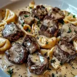 Cracked Garlic Steak Tortellini in Creamhouse Sauce Bliss