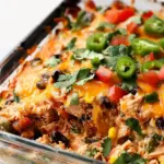 Easy Chicken Burrito Casserole