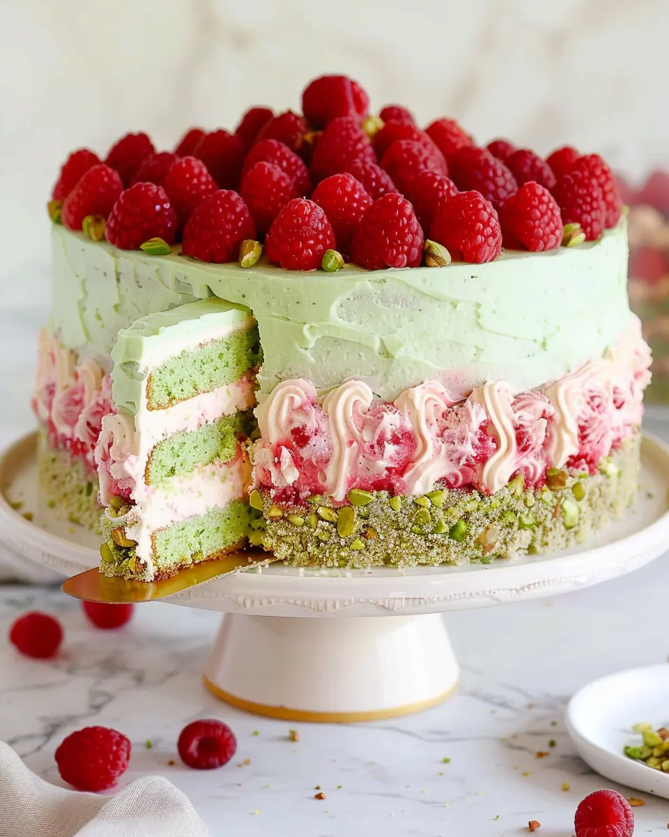 Pistachio Raspberry Cake: A Delightfully Indulgent Treat at Home