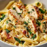 Healthy Garlic Parmesan Chicken Pasta
