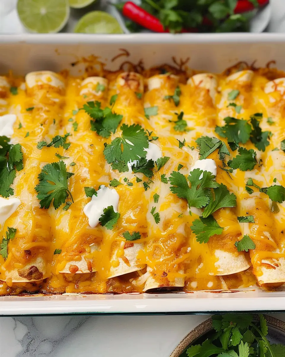 Cheesy Chicken &amp; Chile Enchiladas: Easy Comfort Food Delight
