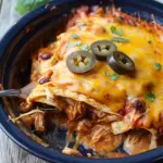 Slow Cooker Chicken Enchilada Casserole