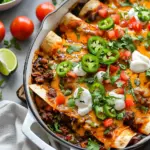 Beef Skillet Enchiladas