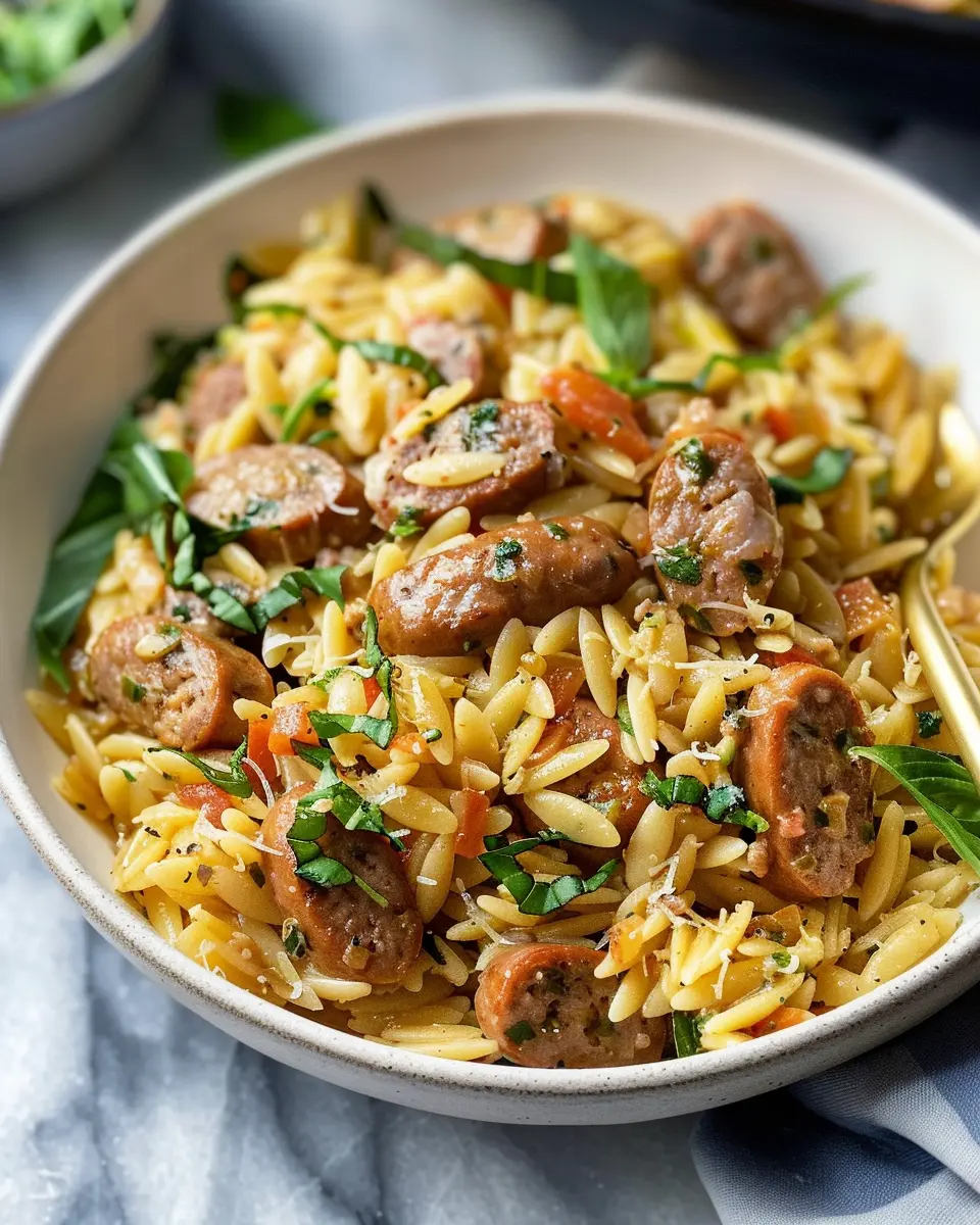 Italian Sausage Orzo: A Hearty and Easy Comfort Meal