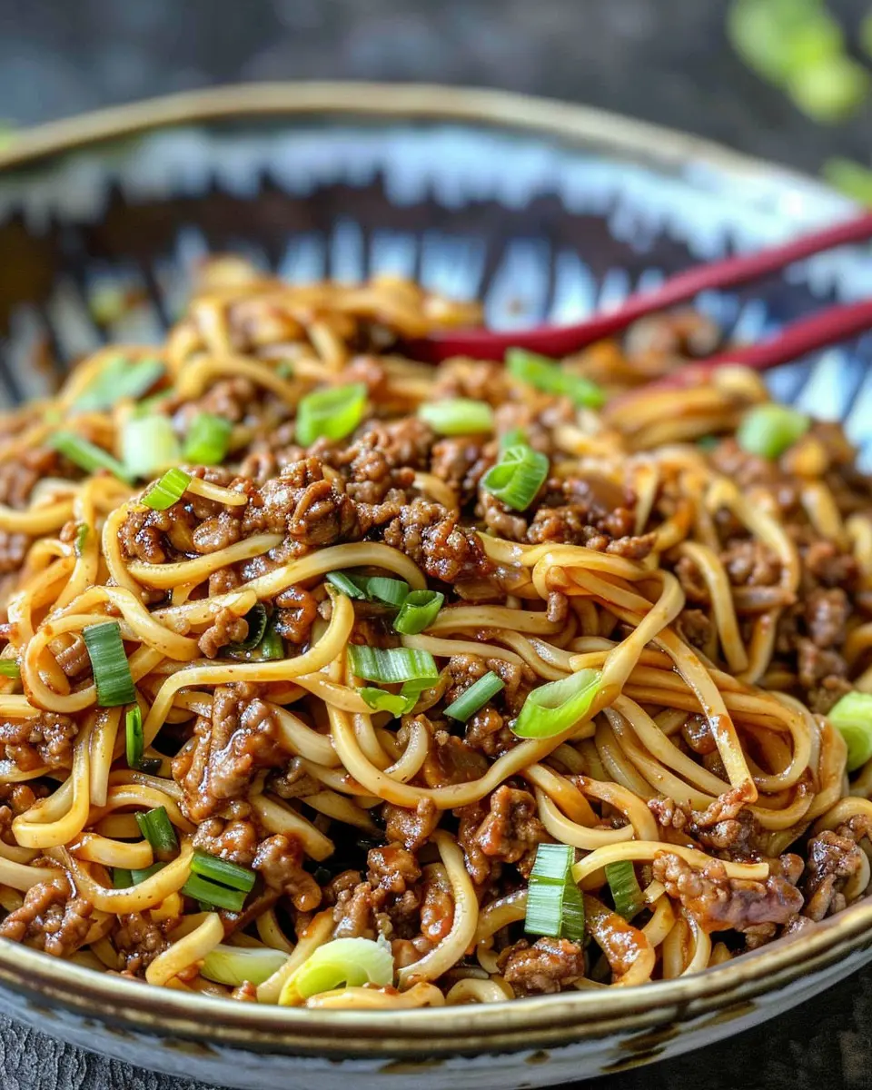 Mongolian Ground Beef Noodles: Easy Comfort Food for All