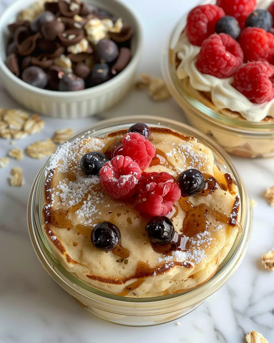 Baked Protein Pancake Bowls: Easy, Delicious Family Breakfast