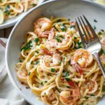 Creamy Tuscan Shrimp Linguine