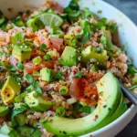 Tuna Avocado Crispy Rice Salad