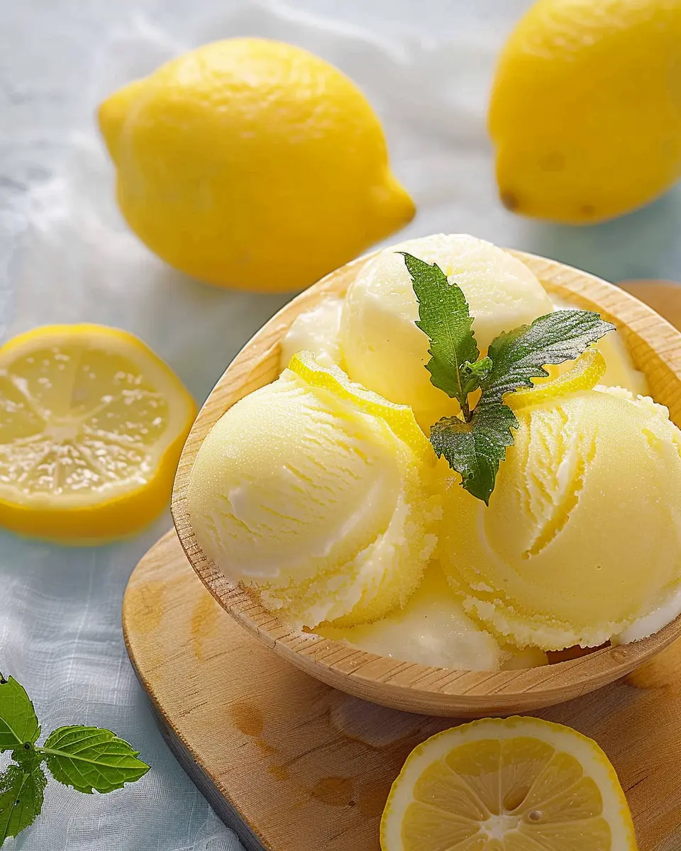 Lemon Sorbet: Easy and Refreshing Treat for Hot Days