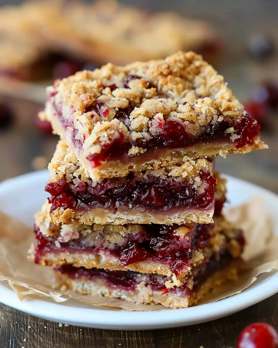 Cranberry Crumble Bars: Easy and Indulgent Homemade Delight