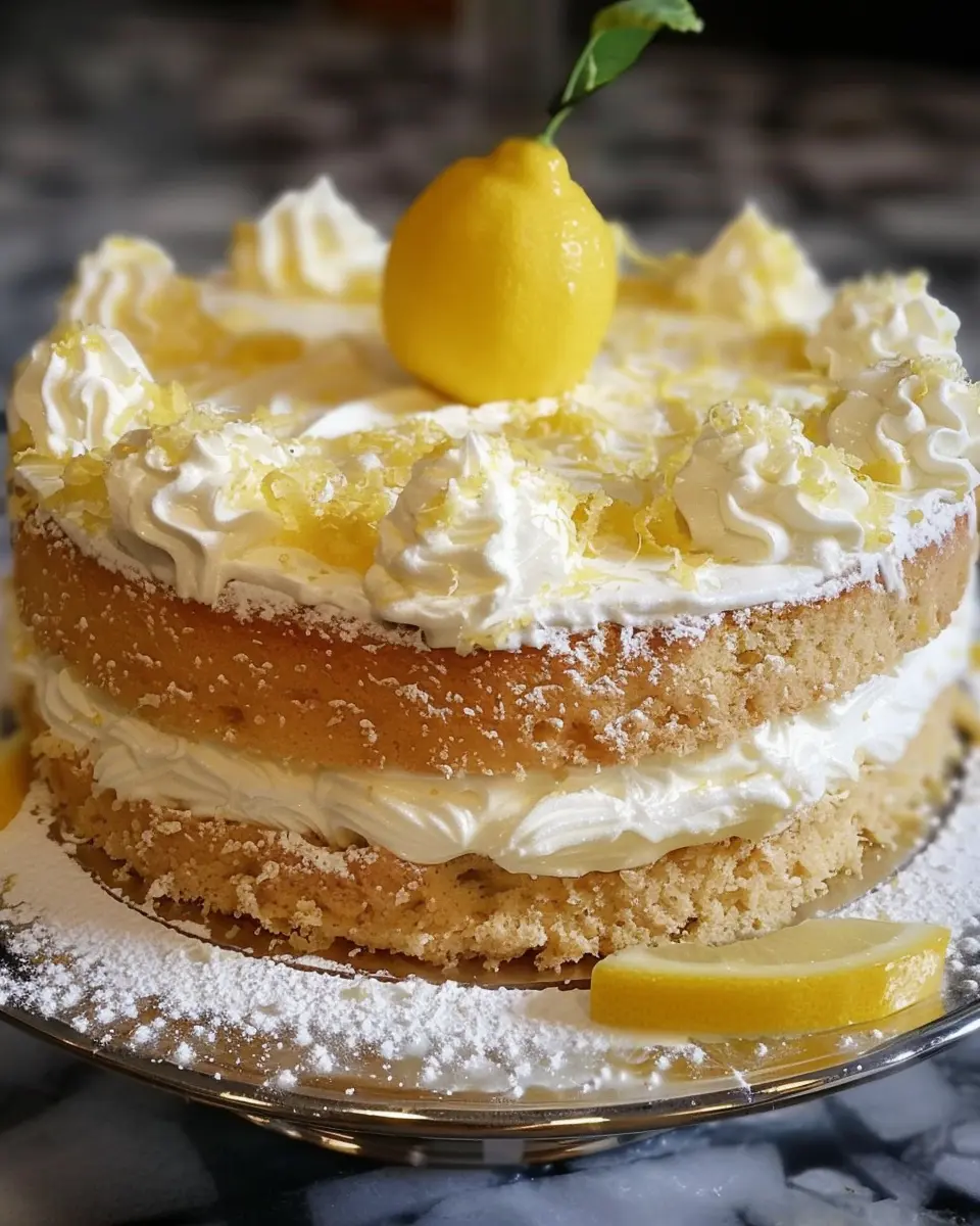 Italian Lemon Cream Cake: Easy Recipe for a Refreshing Dessert