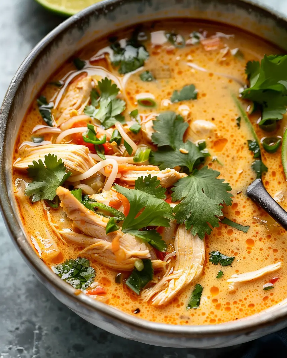 Easy Thai Chicken Curry Soup: A Cozy Bowl of Comforting Flavor