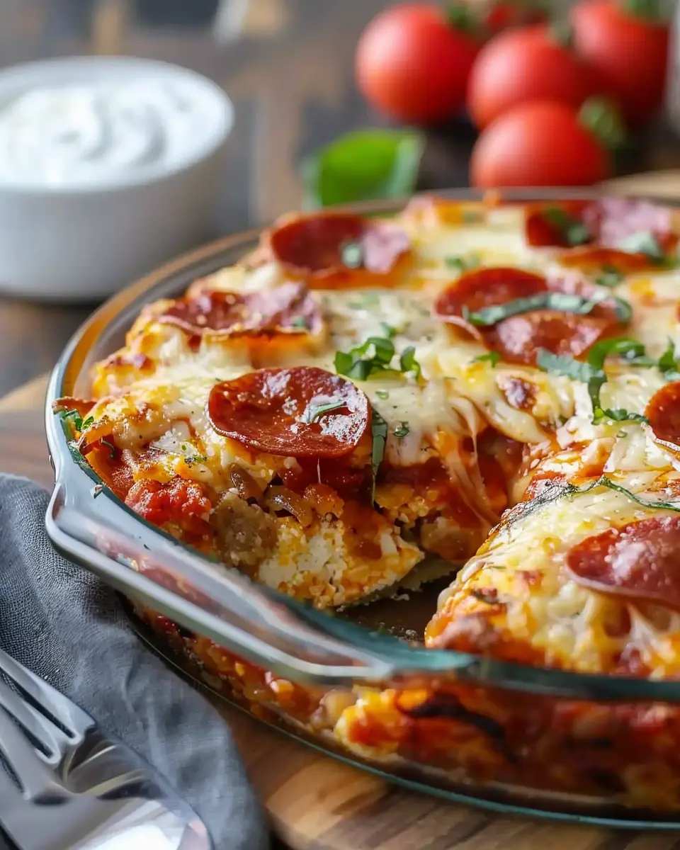 Baked Pizza Cottage Cheese Casserole: Obsessed with Flavorful Comfort