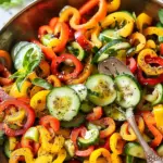 Viral TikTok Cucumber and Bell Pepper Salad Recipe