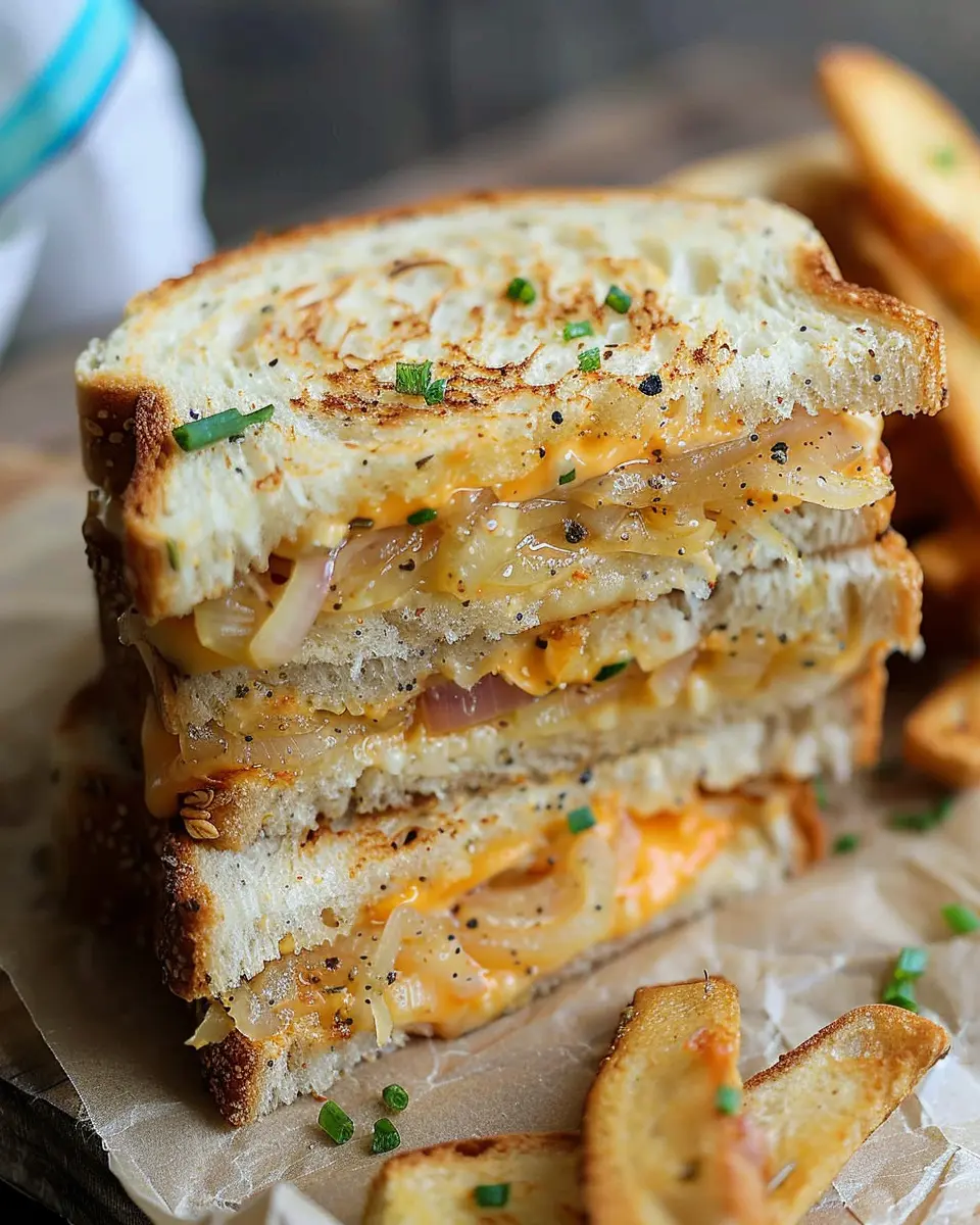Classic Cheese and Onion Sandwich: Easy Comfort Food Delight
