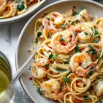 Creamy Tuscan Shrimp Linguine