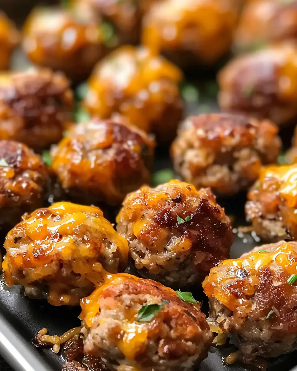 The Best Sausage Balls with Turkey Bacon and Chicken Ham Delight